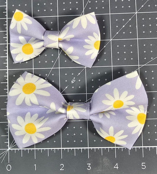 Purple Daisy Bow